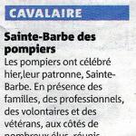 Sainte Barbe des pompiers