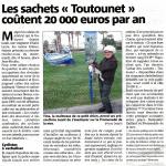 Les sachets Toutounet co&ucirc;tent 20 000 euros par an