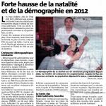 Forte hausse de la natalité