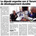Le député organise son 2e forum de développement durable