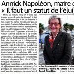 Annick Napoléon, maire de Cavalaire : "Il faut un statut de l'élu(e)"