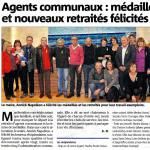 Agents communaux : médaillés et nouveaux retraités félicités