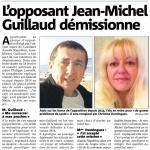 L'opposant Jean-Michel Guillaud démissionne