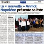 La "nouvelle" Annick Napoléon présente sa liste