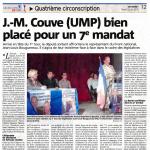 JM Couve bien plac&eacute; pour un 7e mandat