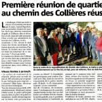 Premi&egrave;re r&eacute;union de quartier au chemin des Colli&egrave;res r&eacute;ussie