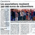 Les associations re&ccedil;oivent 340 000 euros de subventions