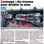 Car&eacute;nage : des travaux pour doubler la zone