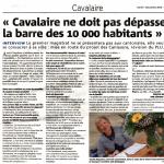 Cavalaire ne doit pas d&eacute;passer la barre des 10 000 habitants