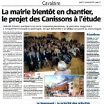 La mairie bient&ocirc;t en chantier, le projet des Canissons &agrave; l'&eacute;tude
