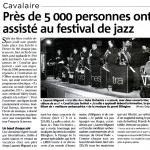 Pr&egrave;s de 5000 personnes ont assist&eacute; au festival de jazz