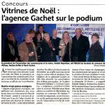 Vitrines de No&euml;l : l'agence Gachet sur le podium