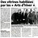 Des vitrines habill&eacute;es par les "Arts d'hiver"